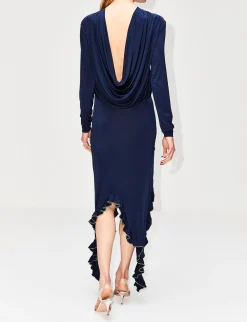 Alea Cowl-Back Dress