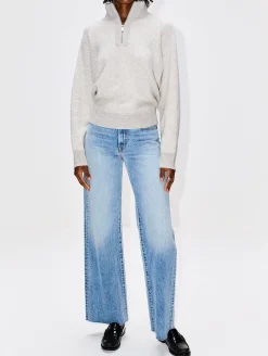 Amber Mock Neck Half Zip Top