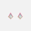 Aquamarine and Diamond Twinkle Studs