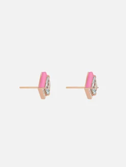 Aquamarine and Diamond Twinkle Studs