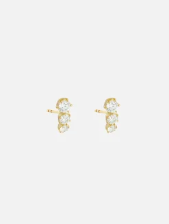Ara Three Stone Studs