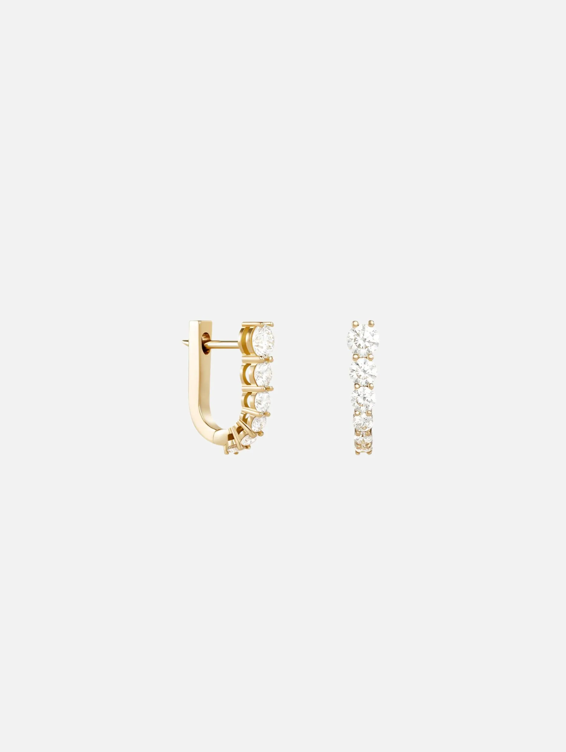 Aria U Huggie Hoops