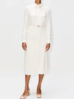 Belted Button Up Dress