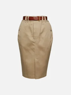 Belted Pencil Skirt