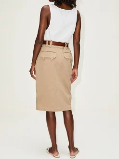 Belted Pencil Skirt