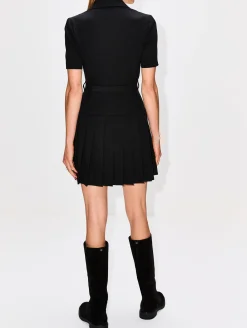 Belted Short Sleeve Dress