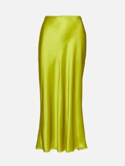 Bias Cut Silk Skirt