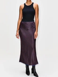 Bias Cut Silk Skirt