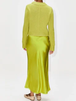 Bias Cut Silk Skirt