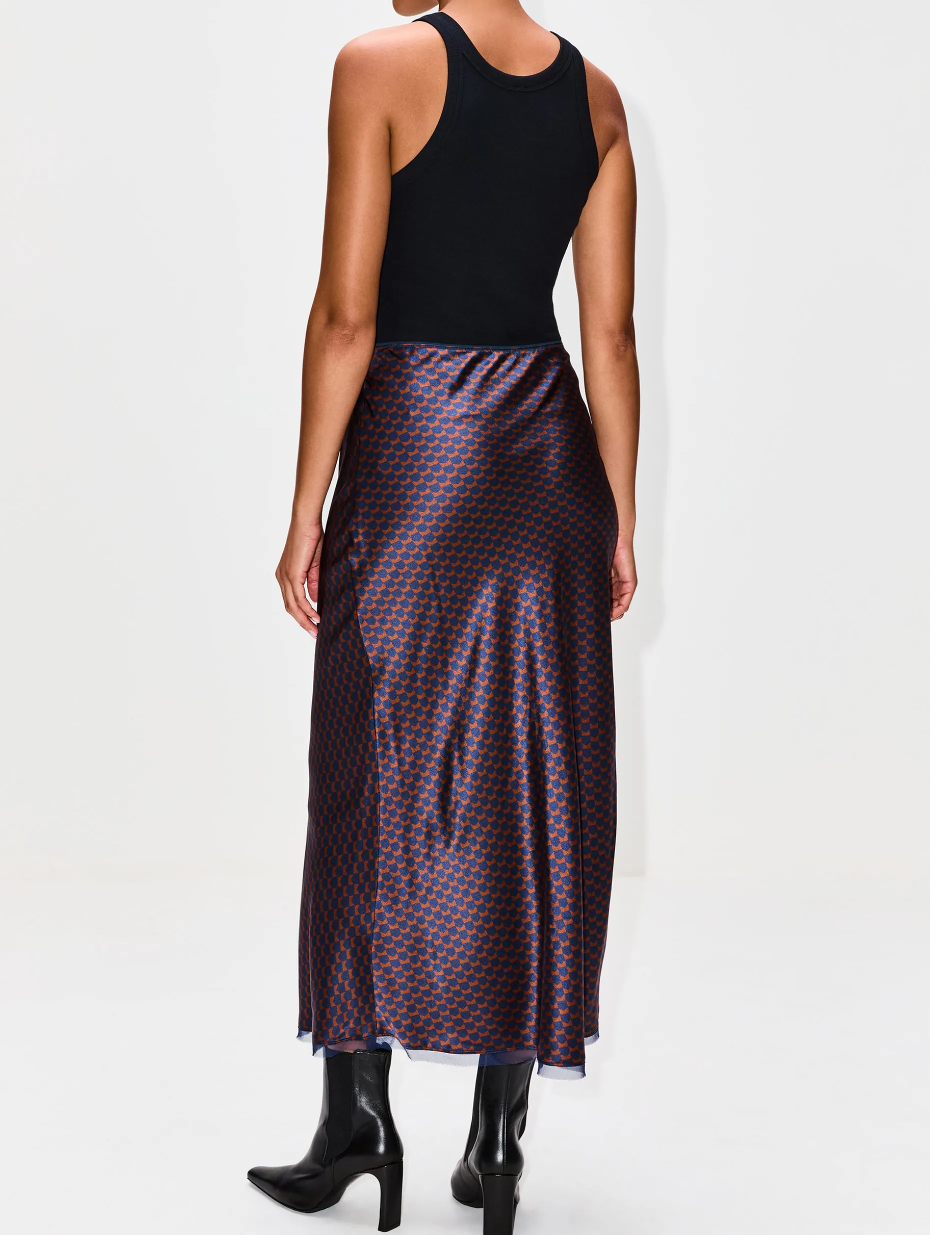 Bias Cut Silk Skirt