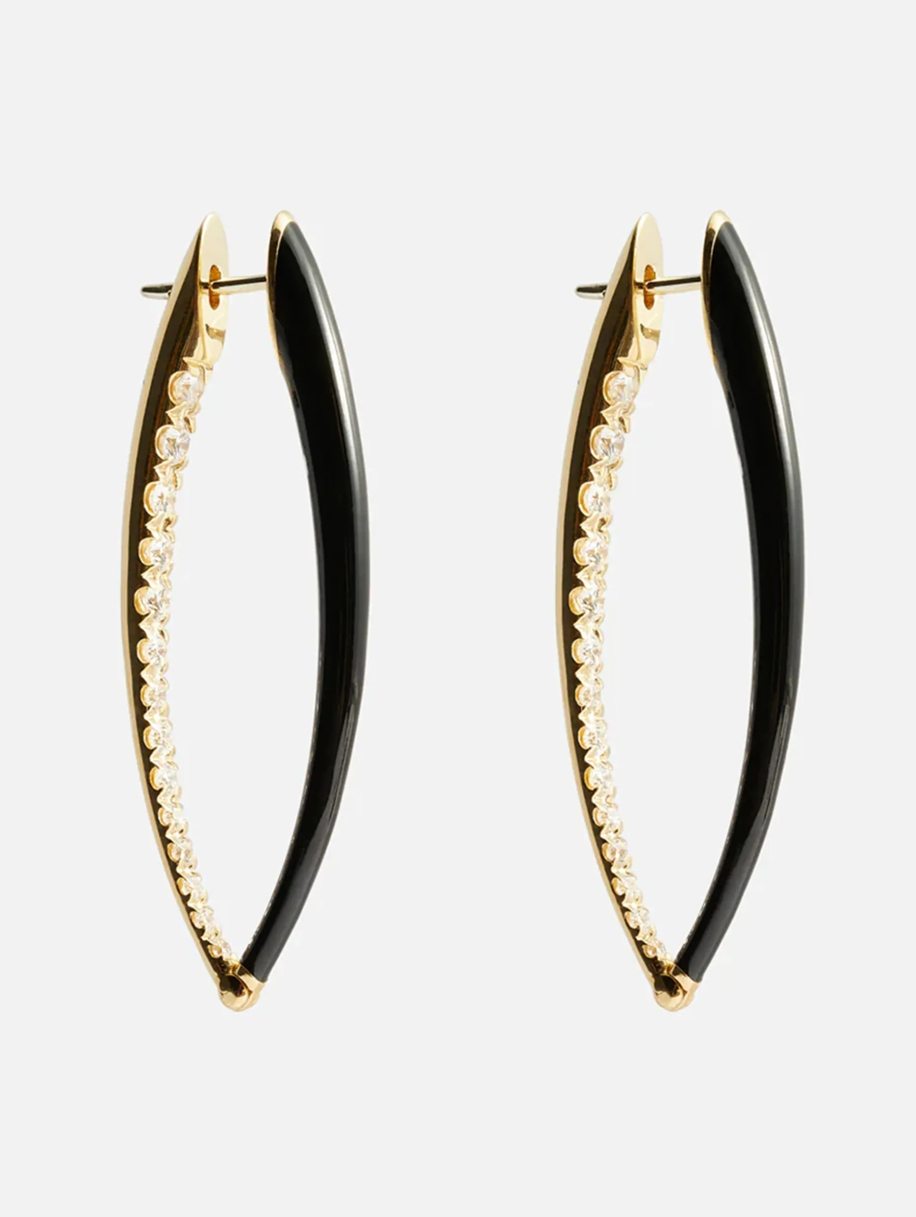 Black Large Cristina Earrings