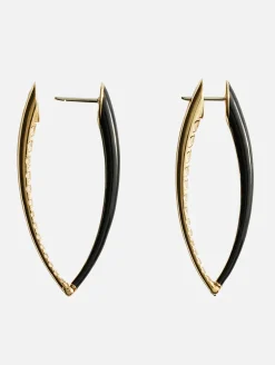 Black Large Cristina Earrings