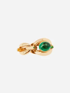Catena Cabochon Emerald Ring