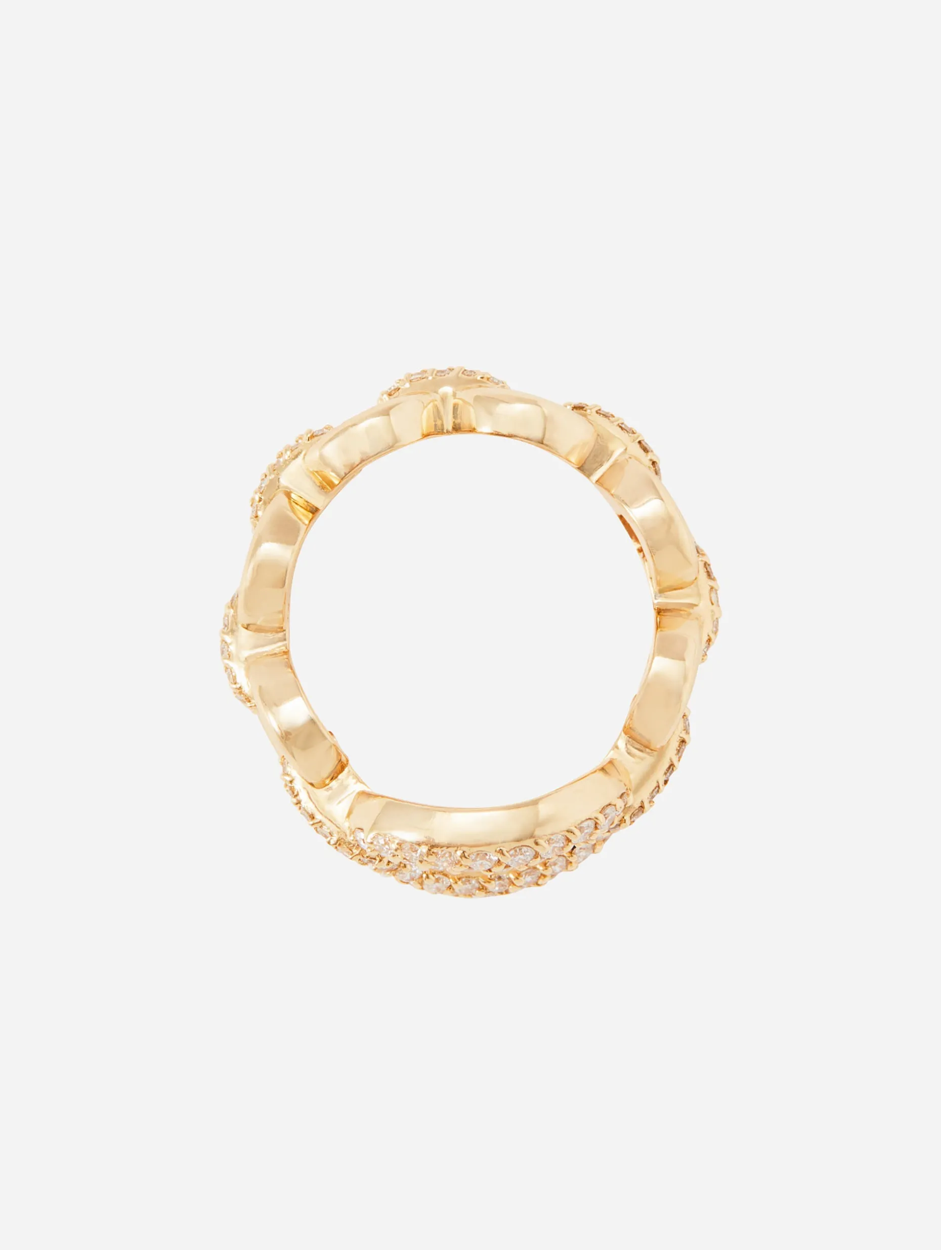 Catena Large Link Diamond Ring
