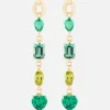 Catena Multi Stone Green Earrings