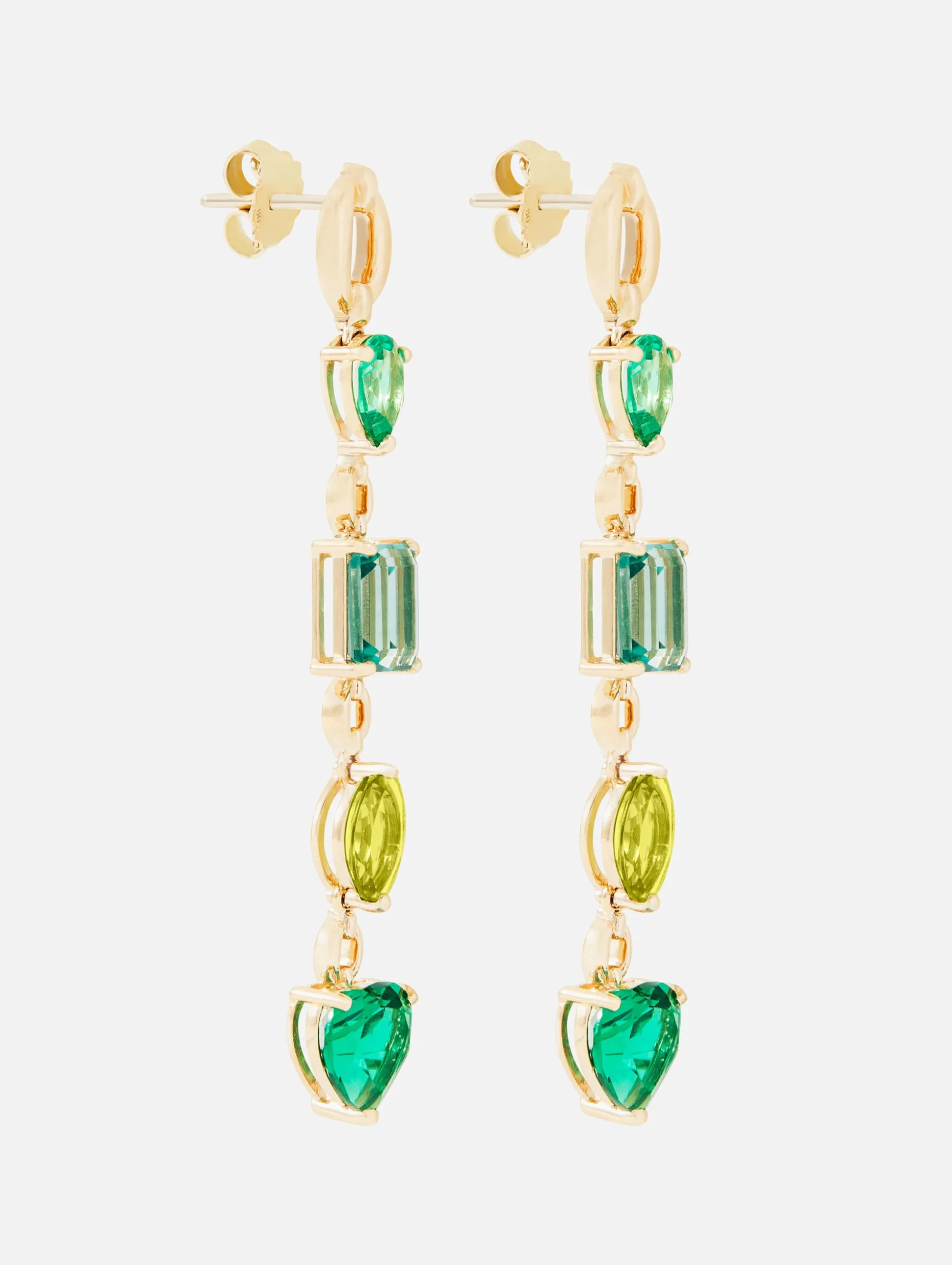 Catena Multi Stone Green Earrings
