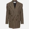 Check Double Breasted Blazer