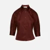 Colette 3/4 Sleeve Button Down Top