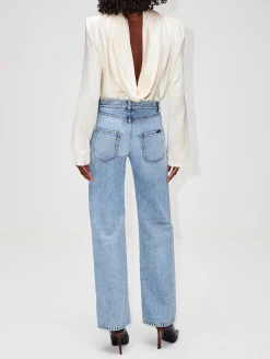 Crepe Satin Turtleneck