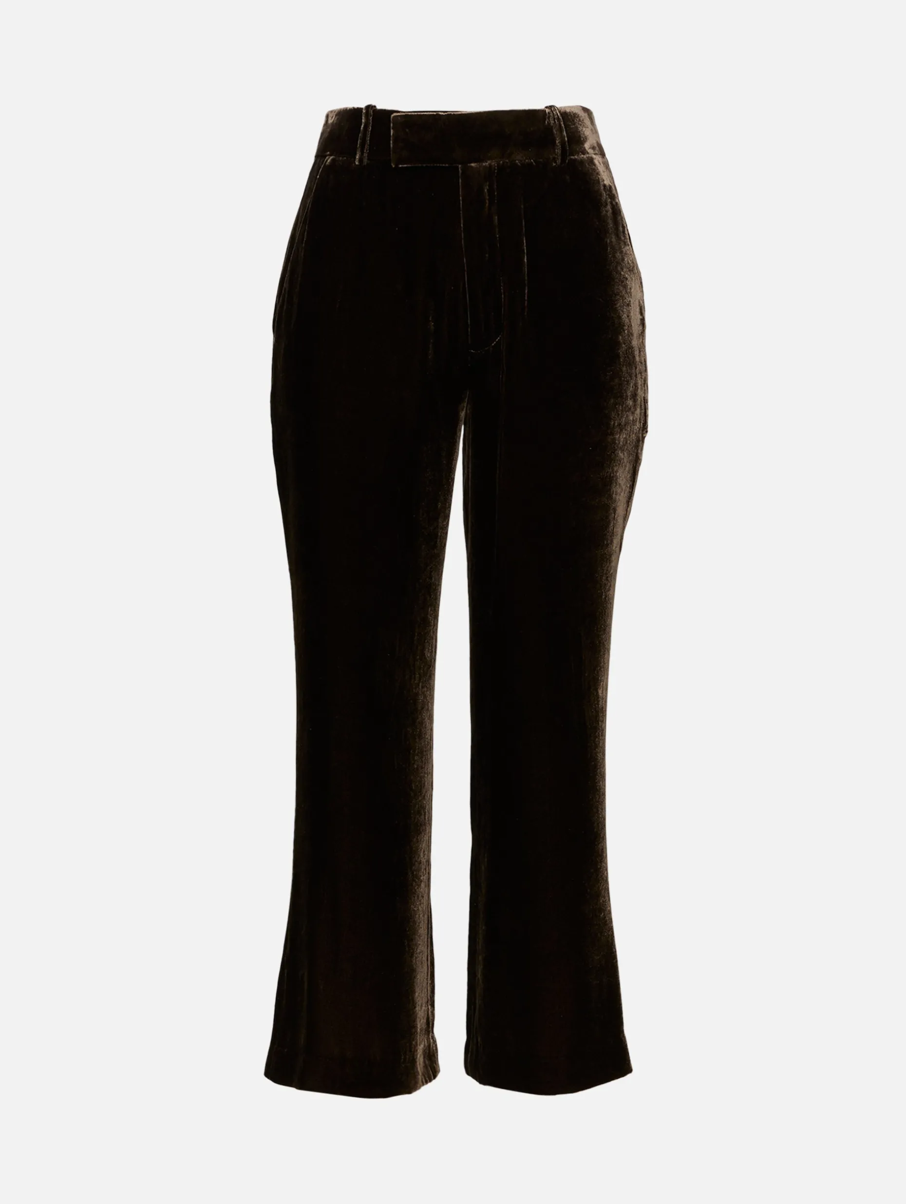 Crop Flare Velvet Trouser