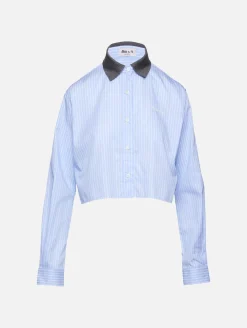 Cropped Button Up Shirt