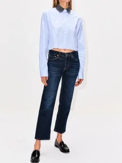 Cropped Button Up Shirt