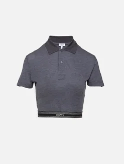 Cropped Polo Shirt