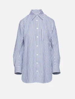 Curved Shape Cotton Linen Shirt
