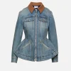 Denim Peplum Jacket