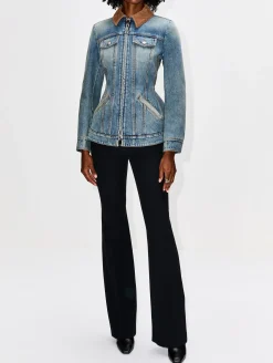 Denim Peplum Jacket
