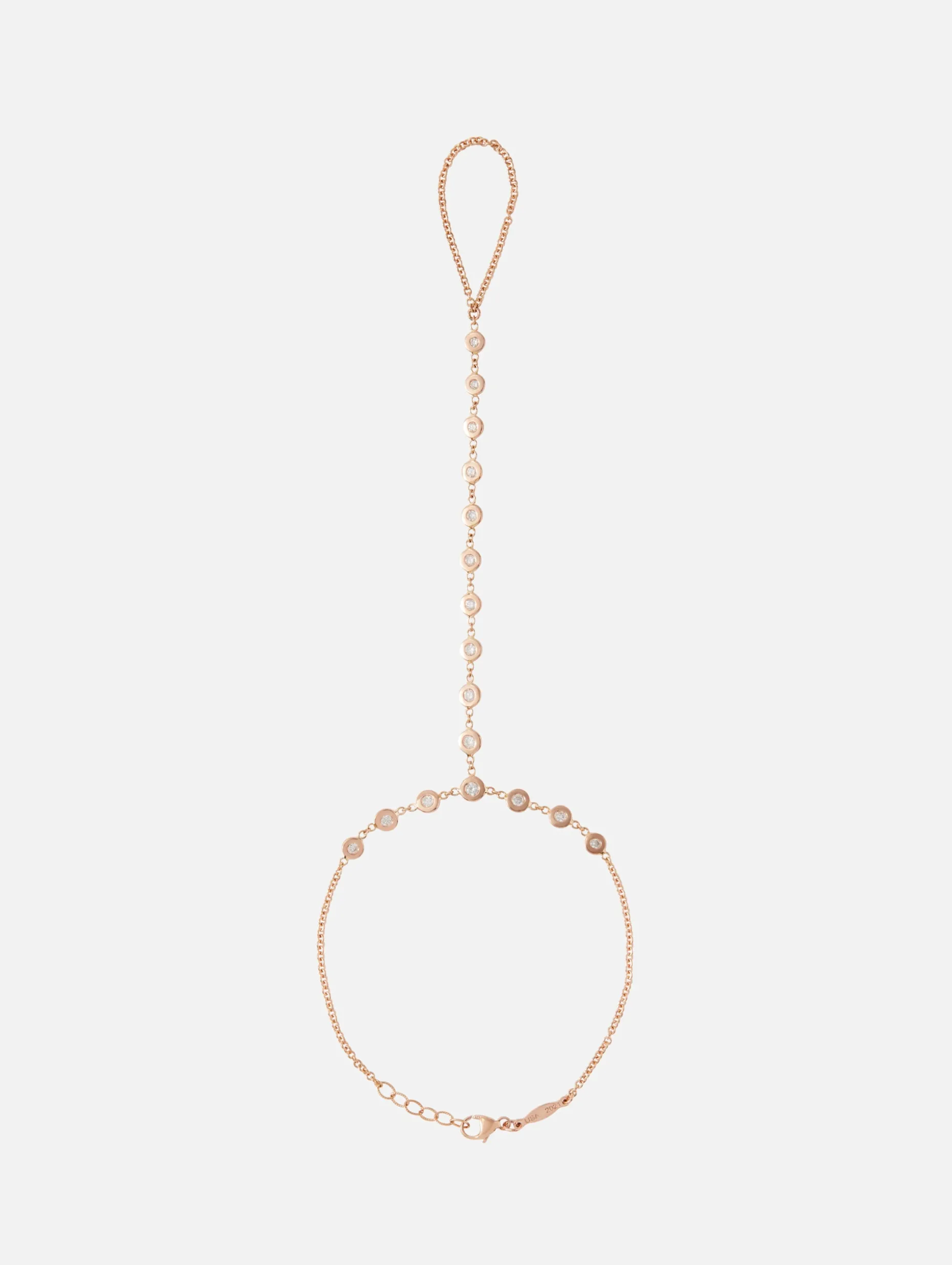 17 Diamond Finger Bracelet