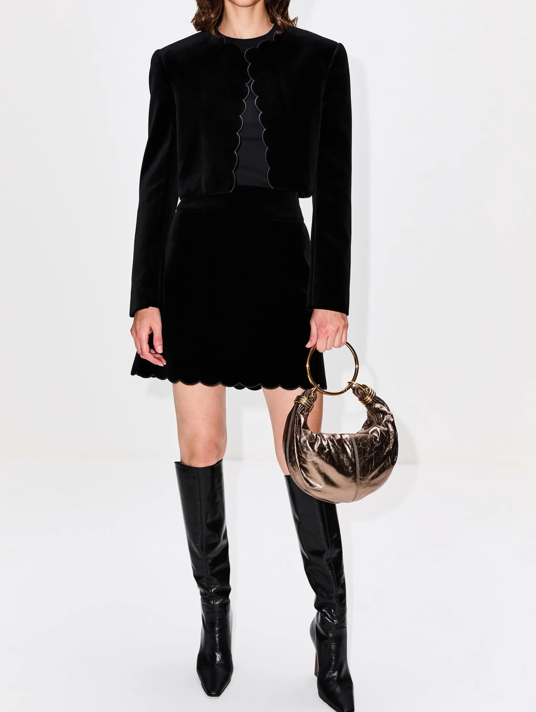 Double Twill Cropped Jacket