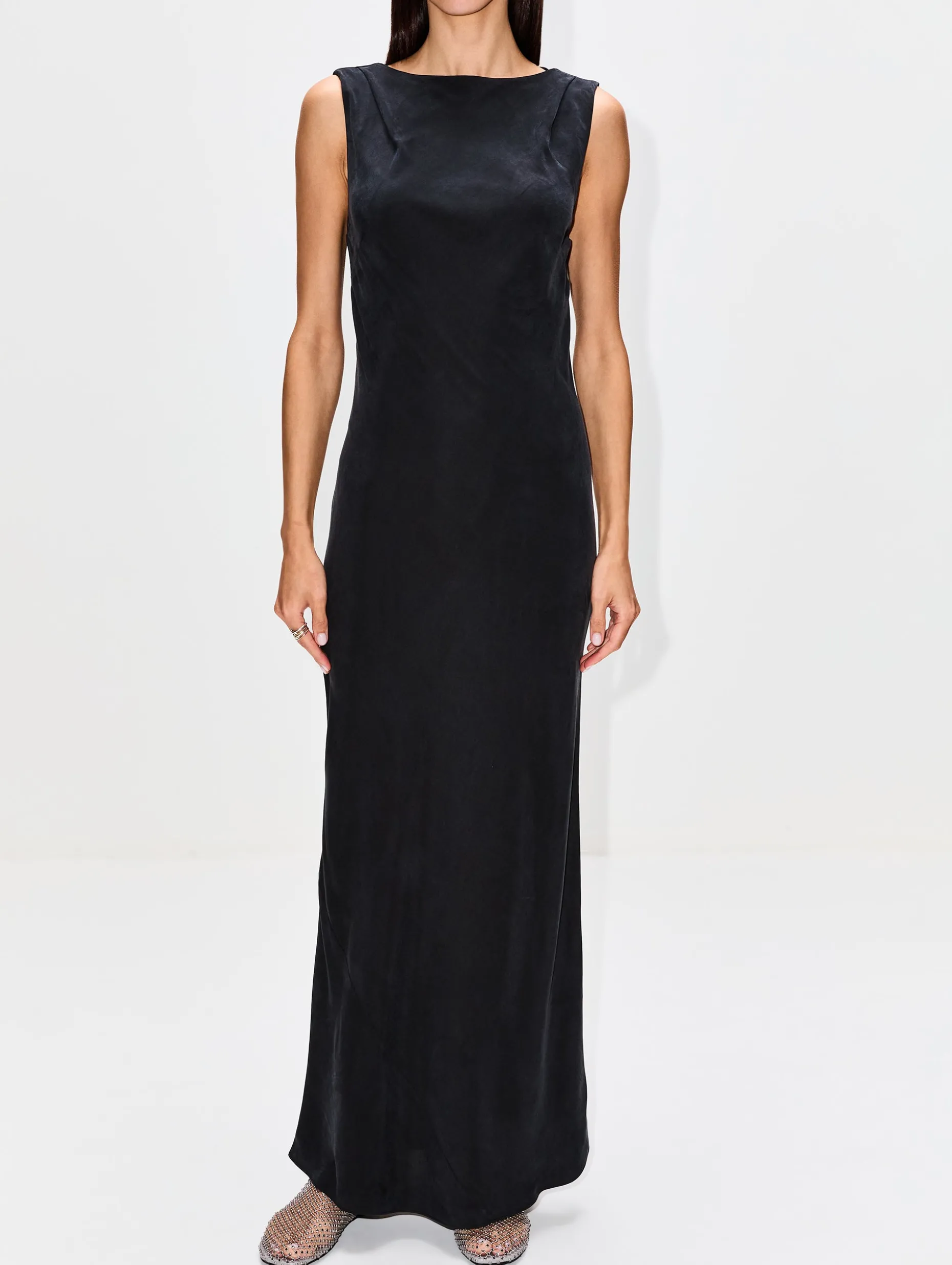 Draped Cowl Dress