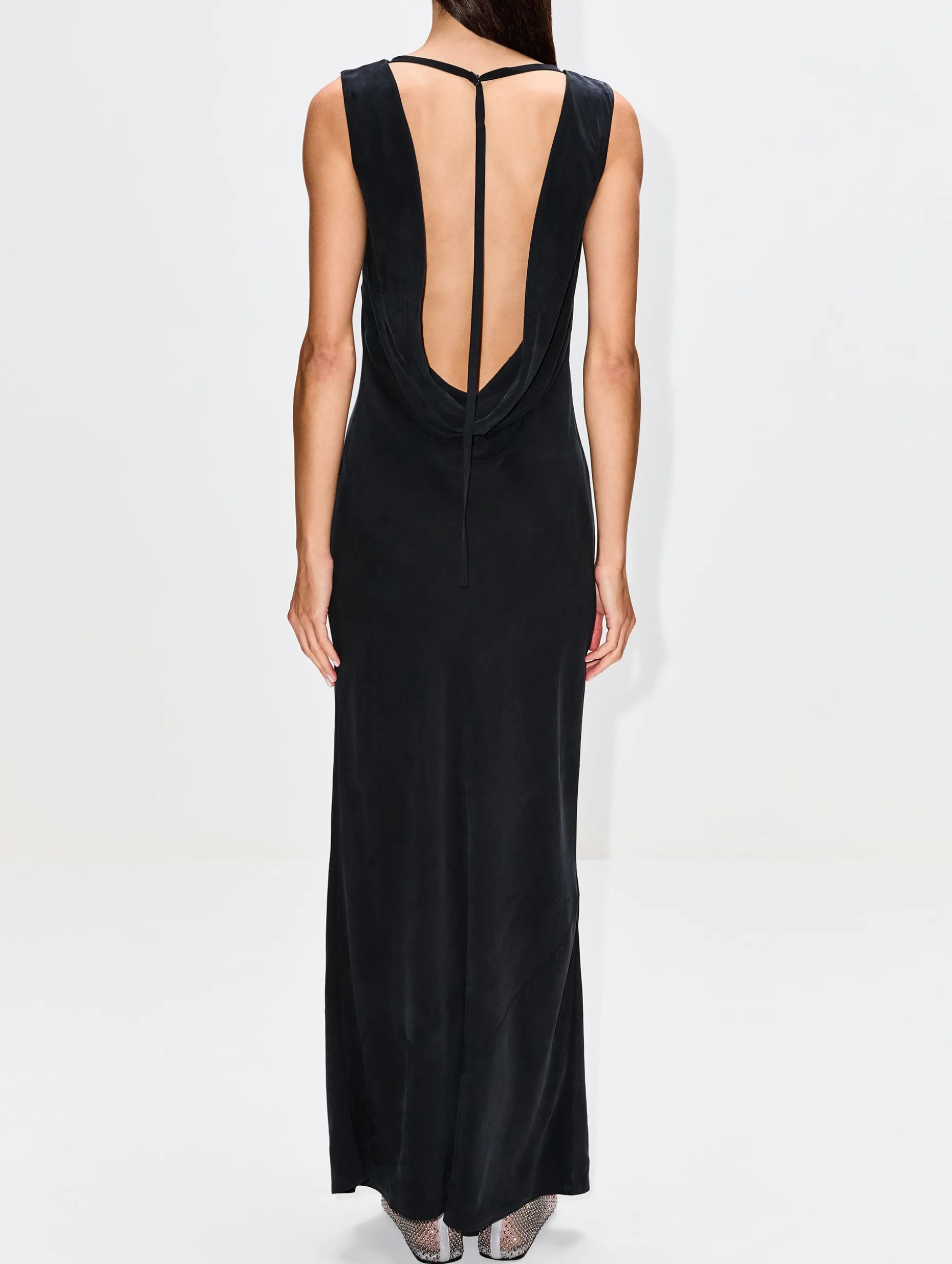 Draped Cowl Dress