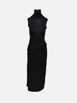 Draped Knit Dress