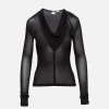 Draped V Neck Top