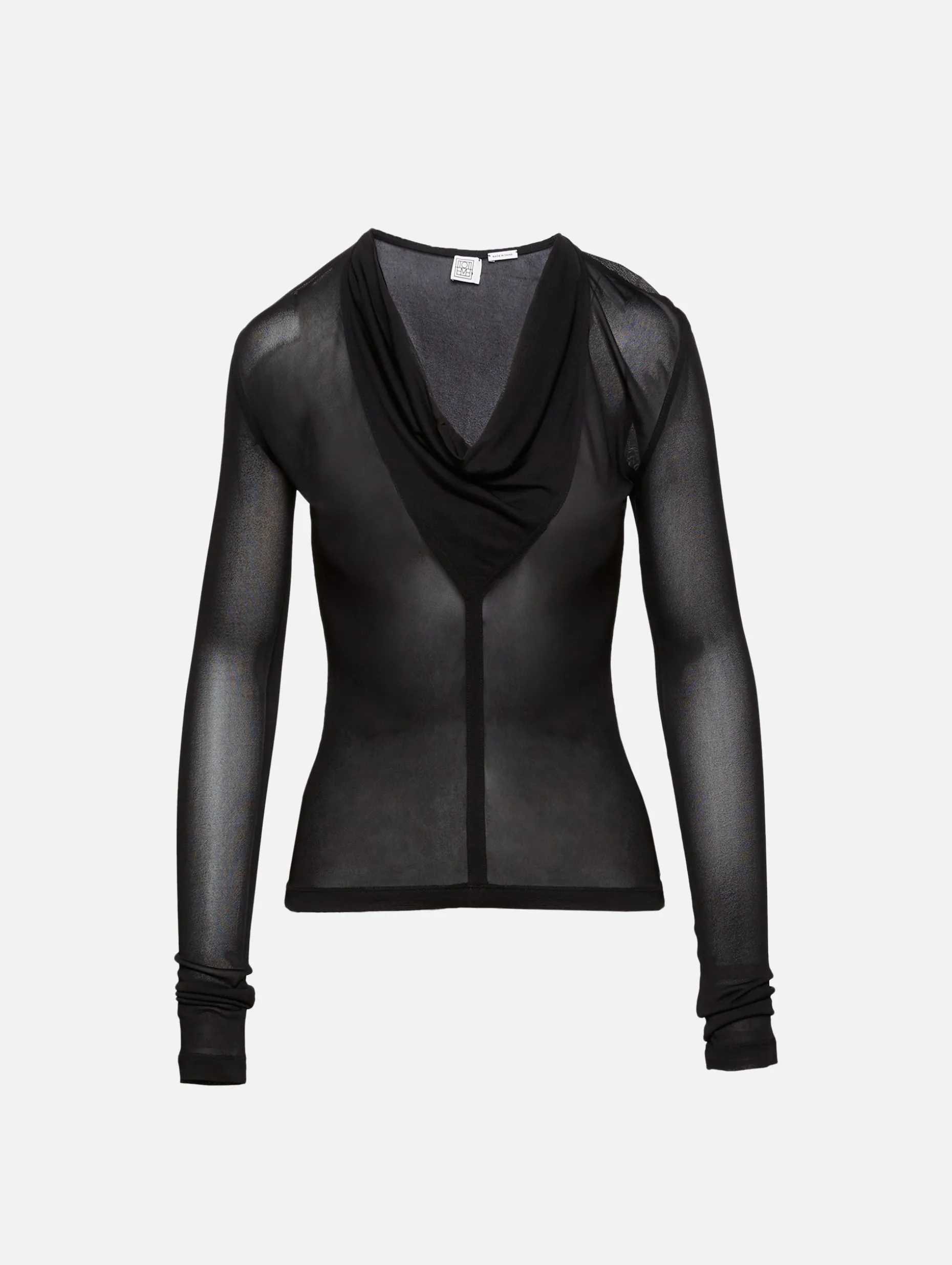 Draped V Neck Top