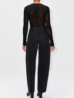 Draped V Neck Top