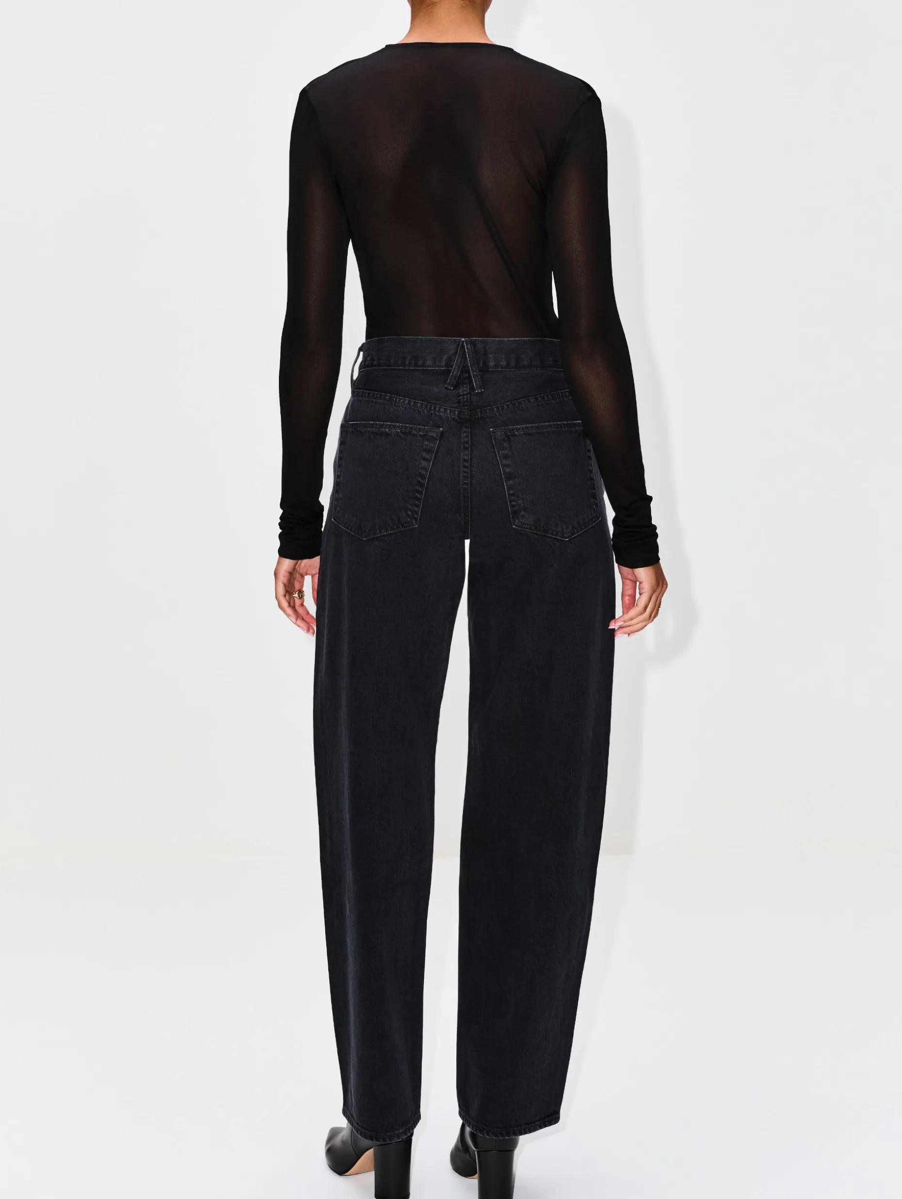 Draped V Neck Top