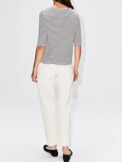 Elbow Sleeve Stripe Tee