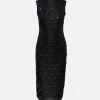 Embroidered Sheath Dress