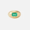 Emerald Domed Ring