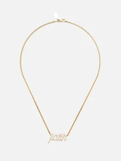 Faith Small La Firma Diamond Necklace