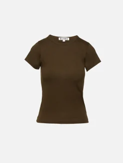 Fitted Crewneck Short Sleeve Tee