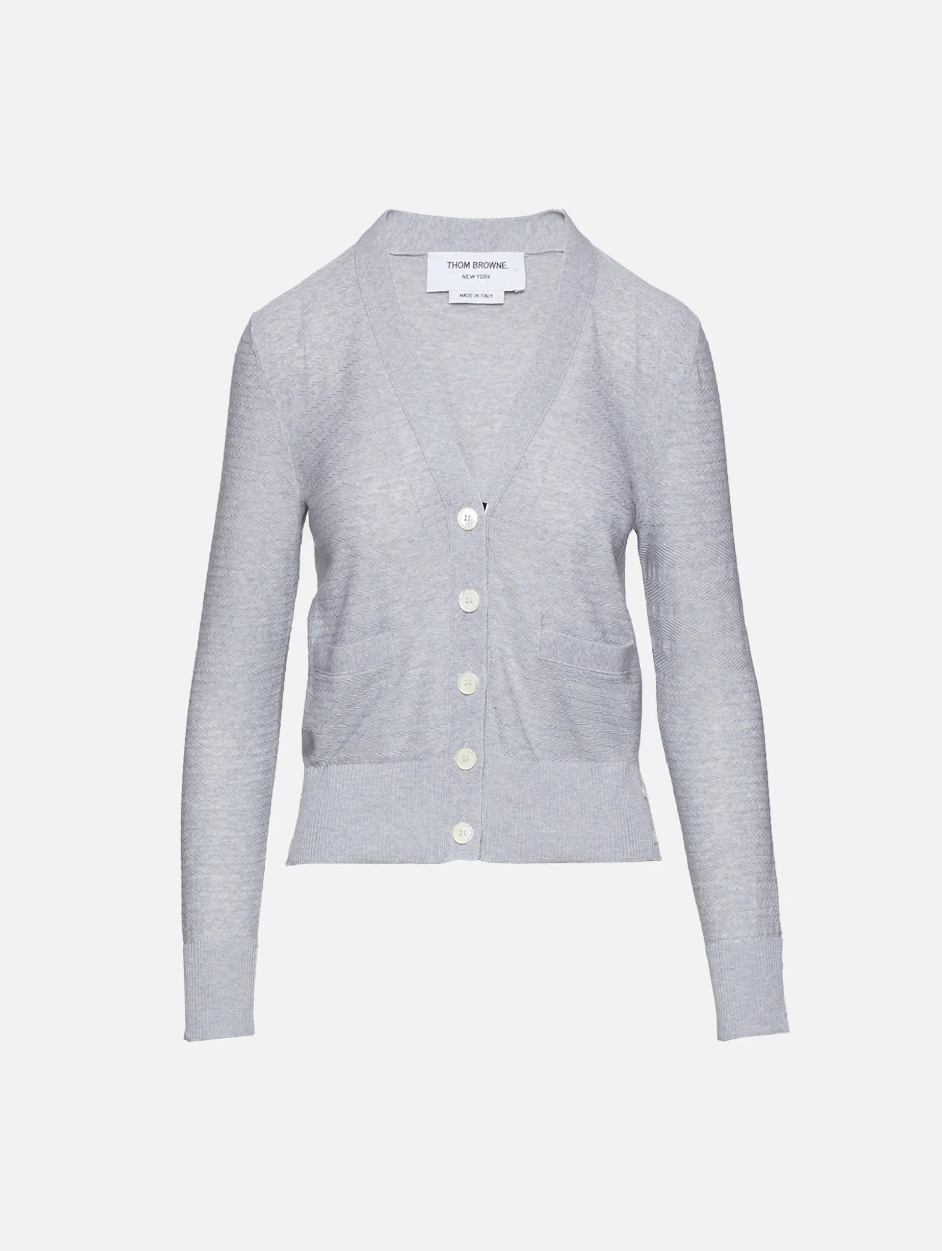 Floated Cable Stitch V Neck Sweater