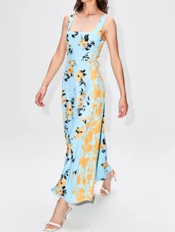 Floral Silk Dress
