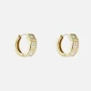 French Cut Diamond Huggies