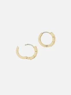 French Cut Diamond Huggies