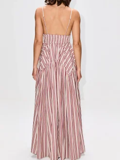 Gathered Peplum Camisole Dress