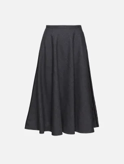 Grey Midi Skirt